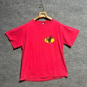 Vintage Changes Foghorn Leghorn T Shirt Mens Large Red Looney Tunes‎ 90s Single